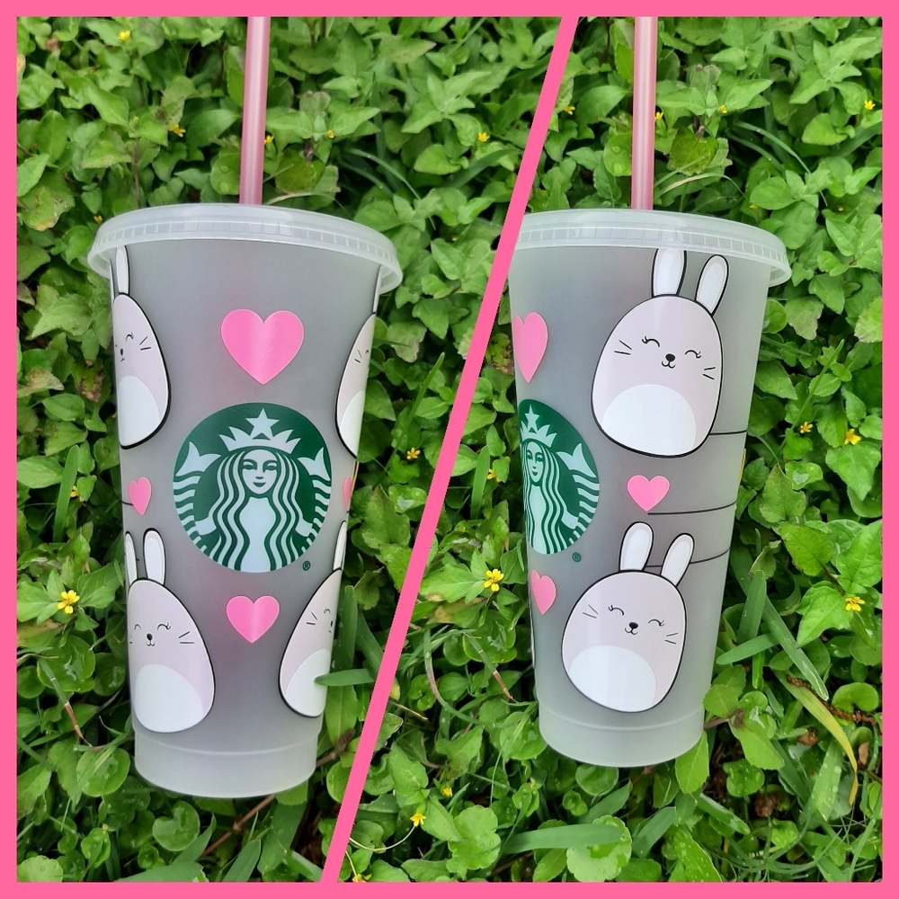 SQUISHMALLOW BUNNY STARBUCKS CUP